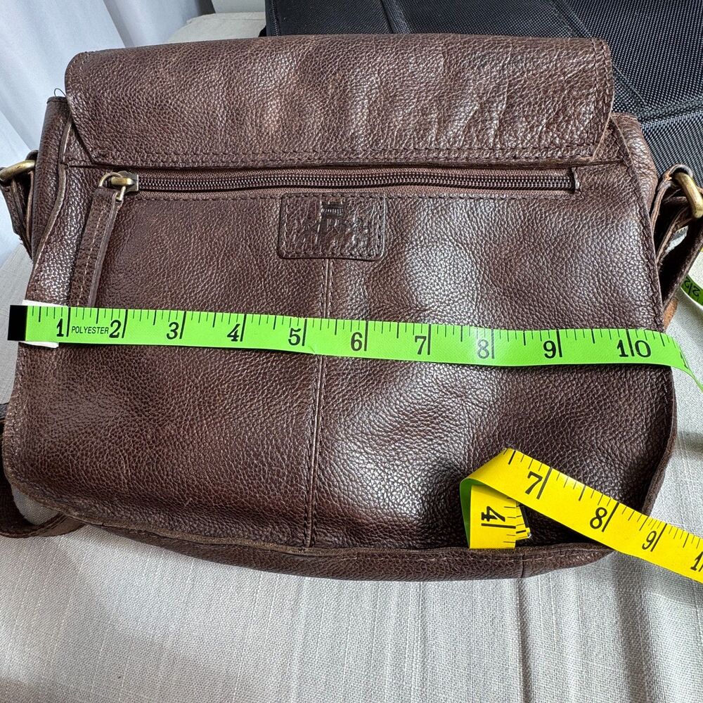 Vintage Rowallan Brown Leather Saddle-Bag Crossbody – Made in Scotland - Picture 3 of 14